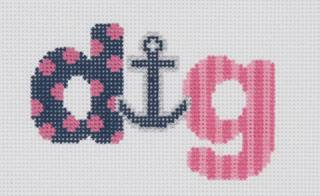 Delta Gamma Dots & Stripes by Wipstitch Needleworks (thumbnail)