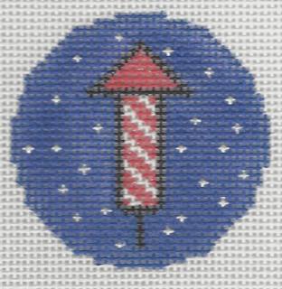 Bag Charm - Firework by A Poore Girl Paints (thumbnail)
