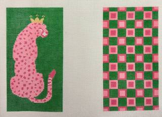 Pink Cheetah Eyeglass Case by Officially Needlepoint (thumbnail)