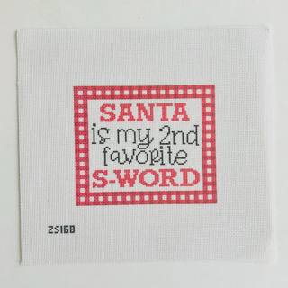 Santa is my 2nd Favorite S-word Canvas by KCN Designers (thumbnail)