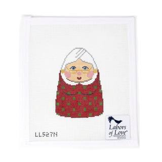 Pudgy Mrs. Claus Ornament by Labors of Love (thumbnail)