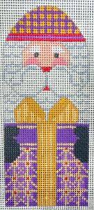 Santa with Purple Present by Danji Designs (thumbnail)