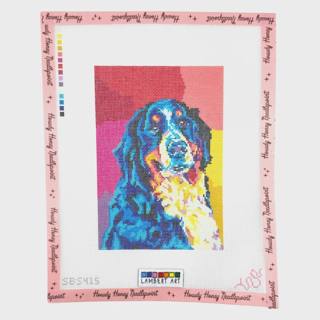 Tie Dye Bernese Mountain Dog by Spellbound Stitchery (thumbnail)