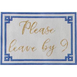 Please Leave by 9 Pillow by KCN Designers (thumbnail)