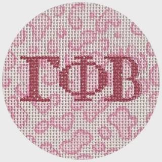 Mini Round - Gamma Phi Beta by Kate Dickerson Needlepoint Collections (thumbnail)