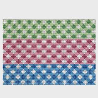 Multi Gingham Clutch by Two Sisters Needlepoint (thumbnail)
