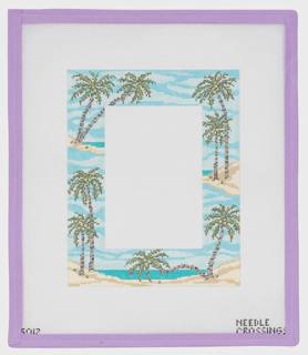 Palm Trees Frame - 4" x 6" by Needle Crossings (thumbnail)