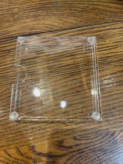 4x 4 Acrylic Coaster w/ 1/2 inch opening by Needlepoint by Laura (thumbnail)
