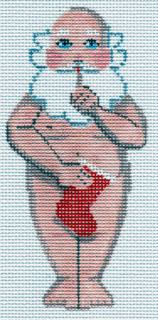Naked Mr. Santa with Stocking by Labors of Love by Labors of Love (thumbnail)