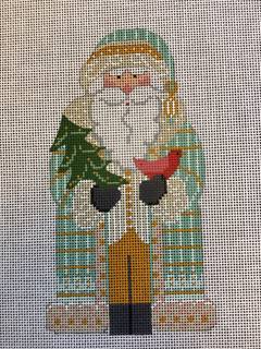 Father Christmas - Mint holding tree & Cardinal by Danji Designs (thumbnail)