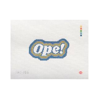 Saturnalia Stitching Ope! Needlepoint Canvas by Saturnalia Stitching (thumbnail)