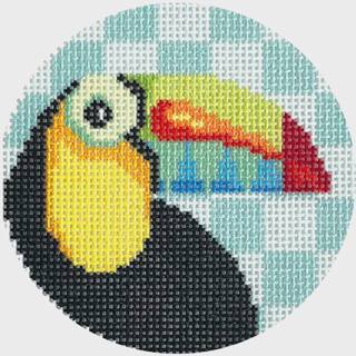 NTG TS109 - Toucan Round by Two Sisters Needlepoint (thumbnail)