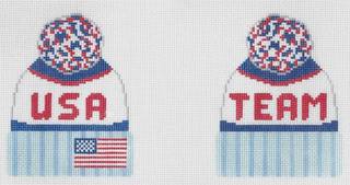 Beanie - Team USA (2-sided) by Lauren Bloch Designs (thumbnail)
