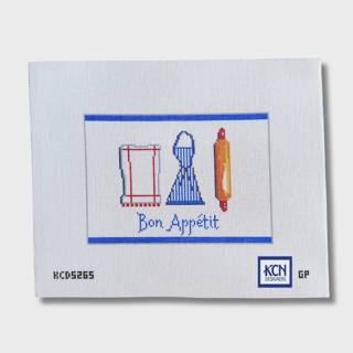 Bon Appetit Needlepoint Canvas by KCN Designers (thumbnail)