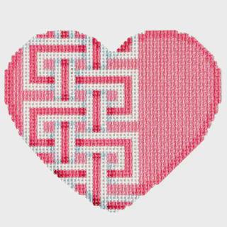 Two Sisters NTG TS582 - Key Border Medium Heart/Rose by Associated Talents (thumbnail)