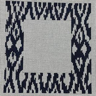 Blue Ikat Frame - Available inPink by Patty Paints (thumbnail)