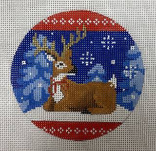 folk animals, deer by Kirk and Bradley (thumbnail)
