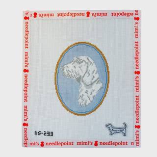 The Wired-Haired Doxie Dog Cameo by Atlantic Blue Canvas (thumbnail)