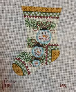 Heidi #165 Snowman Family Stocking by Heidi Stanley Designs (thumbnail)