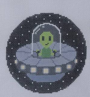 Alien Ship Round by Beau Verre Art (thumbnail)