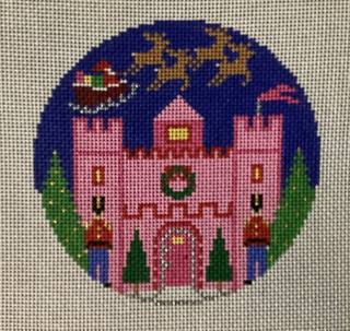 Pink Castle Round by Doolittle Stitchery (thumbnail)