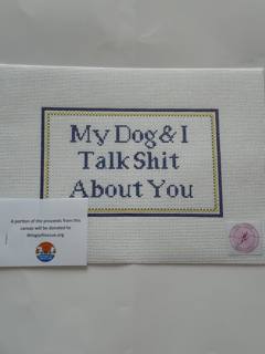 My Dog & I by Judy Tasch Needlepoint (thumbnail)