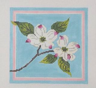 White Dogwood Blossoms T16 on 18m by Blue Ridge Stitchery (thumbnail)
