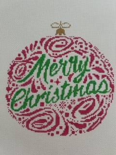 Merry Christmas - Large Green Ball by Danji Designs (thumbnail)