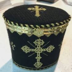 crosses hinged box, black by Funda Scully (thumbnail)