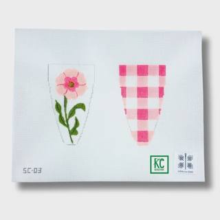 Pink Gingham Flower Scissor Case by Patricia Sone (thumbnail)