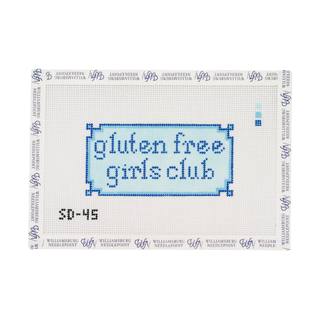 Gluten Free Girls Club Blue by Solo Daughter Stitchery (thumbnail)