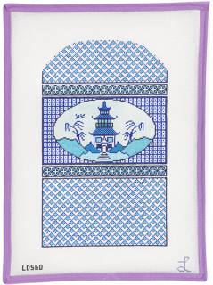 Blue Pagoda Clutch by Lycette Designs (thumbnail)