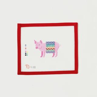 Pig in a Missoni Blanket by Froopy Designs (thumbnail)