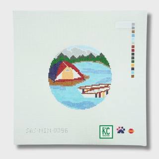 Canada Round Canvas by Saturnalia Stitching (thumbnail)
