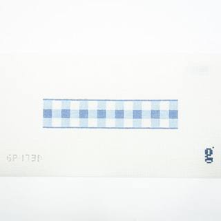 Gingham Fob - Light Blue by Goodpoint Needlepoint (thumbnail)