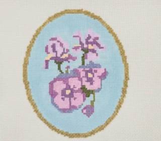 M-February Birth Flower Violet and Iris by Atlantic Blue Canvas (thumbnail)