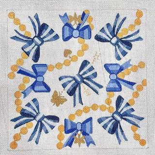 Blue Bows with Pearls by Alice Peterson (thumbnail)