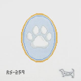 Paw Print Cameo - 13 mesh by Atlantic Blue Canvas (thumbnail)