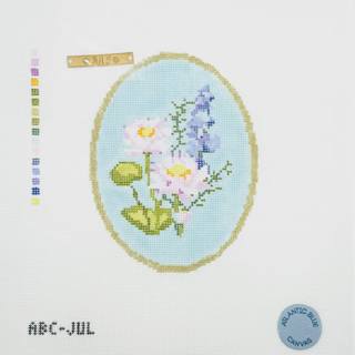 July Birth Flowers Cameo by Atlantic Blue Canvas (thumbnail)