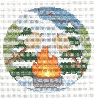 By the Slopes Round by Saturnalia Stitching (thumbnail)