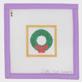 Christmas Wreath with Red Bow by Little Bird Designs (thumbnail)