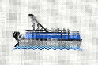 Pontoon Boat by Olivia Grace Needlepoint (thumbnail)