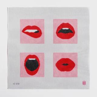 Red Lips Coasters by Allison Ivy Designs (thumbnail)