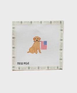 Patriotic Golden Retriever Canvas by New Age Needlepoint (thumbnail)