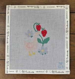 Strawberry Goose by SLS Needlepoint (thumbnail)