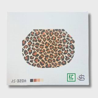 Leopard Kiss Lock Bag Canvas by Jeni Sandberg Needlepoint (thumbnail)