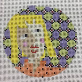 girl luggage tag by All About Stitching (thumbnail)