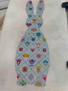 M-Bunny - Grid by Blueberry Point Canvas (thumbnail)