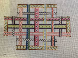 Woven Ribbons, Brick Cover by Liz Goodrick-Dillon (Tapestry Tent, via Susan Roberts) (thumbnail)