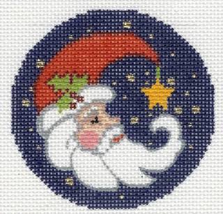 Round - Santa Crescent by Lee's Needle Arts (thumbnail)